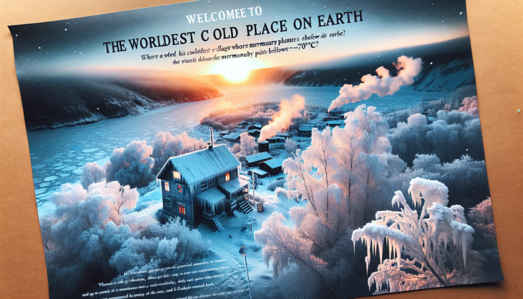 découvrez le village le plus glacial de la planète, où les températures atteignent des niveaux extrêmes, plongeant sous les -70°c. explorez cette région fascinante, ses paysages de glace et la résilience de ses habitants face à l'un des climats les plus rudes de la terre.