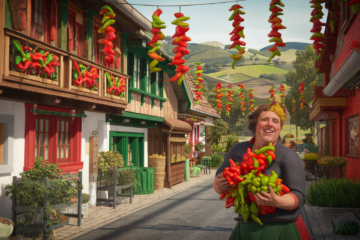 découvrez le charmant village d'espelette, niché au cœur du pays basque, où le piment est roi. plongez dans son ambiance authentique, explorez ses ruelles pittoresques garées de piments rouges et savourez les délices locaux qui font la renommée de cette destination unique.