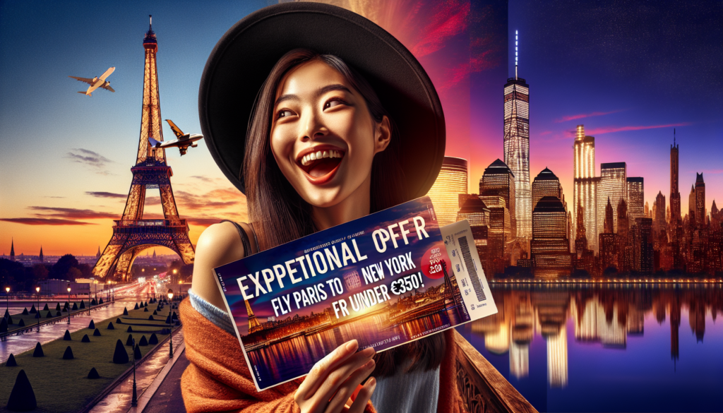 découvrez une offre incroyable pour votre prochain voyage : réservez votre vol paris-new york à moins de 350 euros ! ne manquez pas cette opportunité de visiter la big apple à prix réduit. réservez dès maintenant et préparez-vous pour une aventure inoubliable !