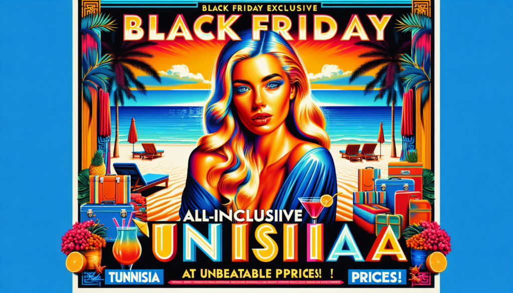 profitez des meilleures offres du black friday pour un voyage tout compris inoubliable en tunisie, avec des réductions exceptionnelles ! découvrez des séjours de rêve à prix mini, incluant hébergement, repas et activités.