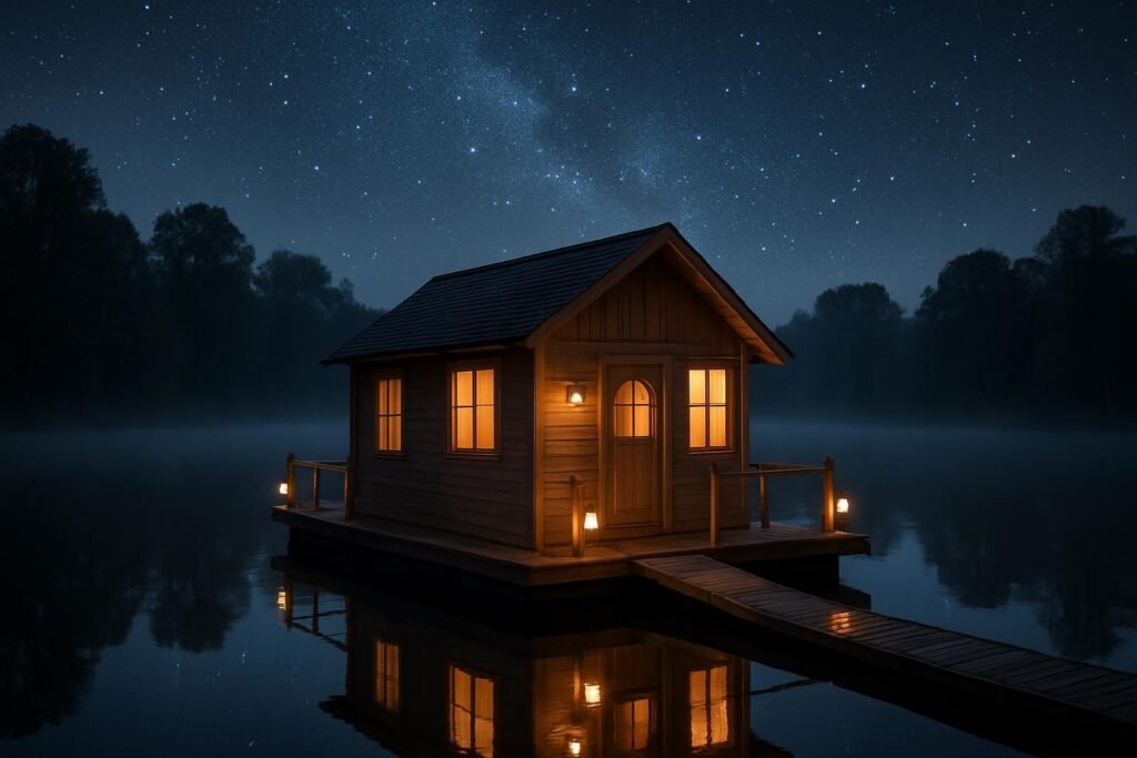 Découvrez une nuit insolite en maison flottante en France ! Profitez d'hébergements uniques sur l'eau pour une expérience inoubliable, alliant confort, nature et originalité.