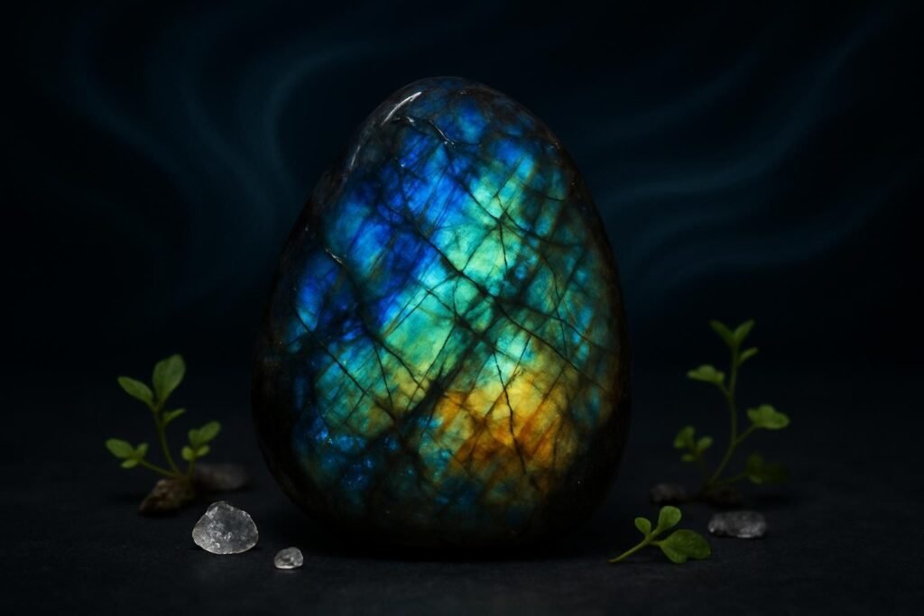 Découvrez l'histoire fascinante de la pierre Labradorite-Spectrolite, ses vertus énergétiques, ses bienfaits en lithothérapie et les méthodes de purification pour profiter pleinement de ses pouvoirs.