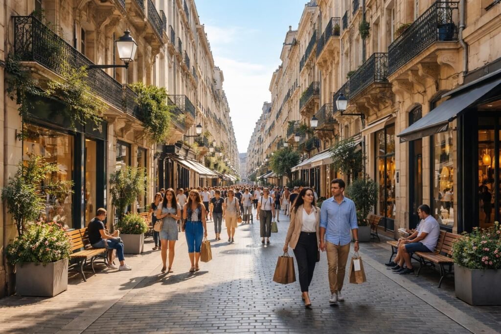 explorez les meilleurs magasins de la rue sainte-catherine à bordeaux, une destination incontournable pour le shopping, avec une variété de boutiques uniques et tendances.