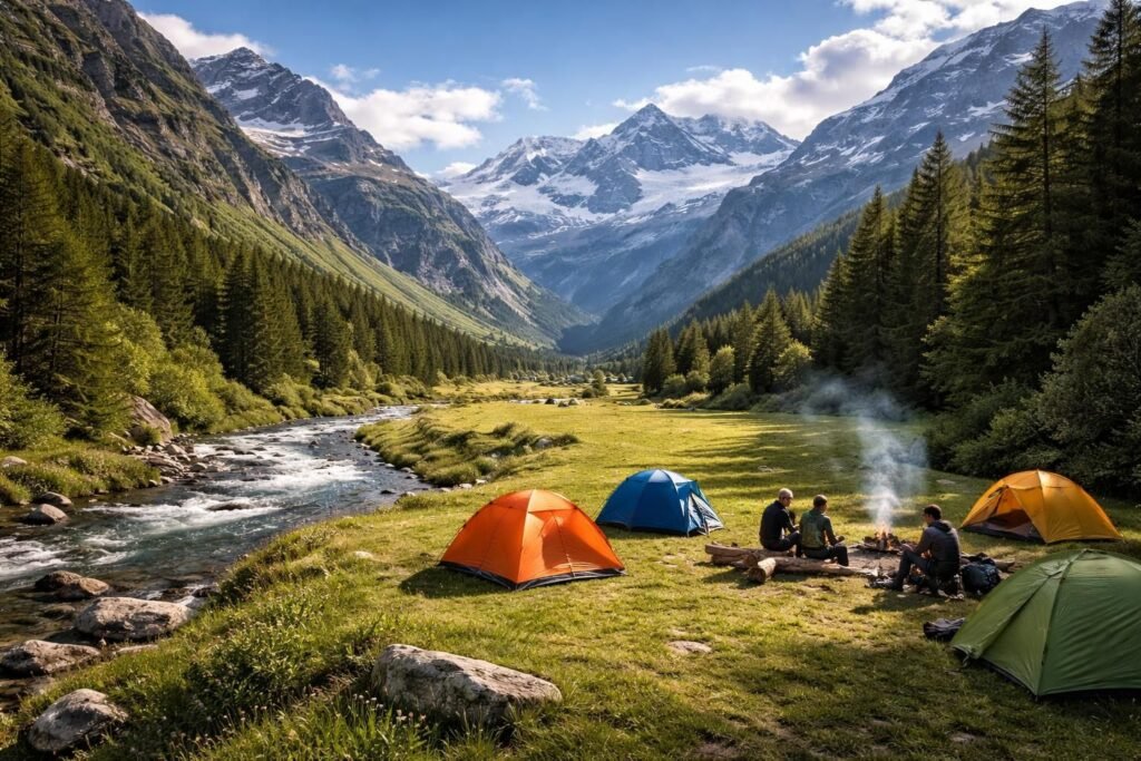 découvrez le camping à bonneval-sur-arc, un village authentique au cœur des alpes. profitez d'un séjour nature entre montagnes, rando et détente pour des vacances inoubliables.