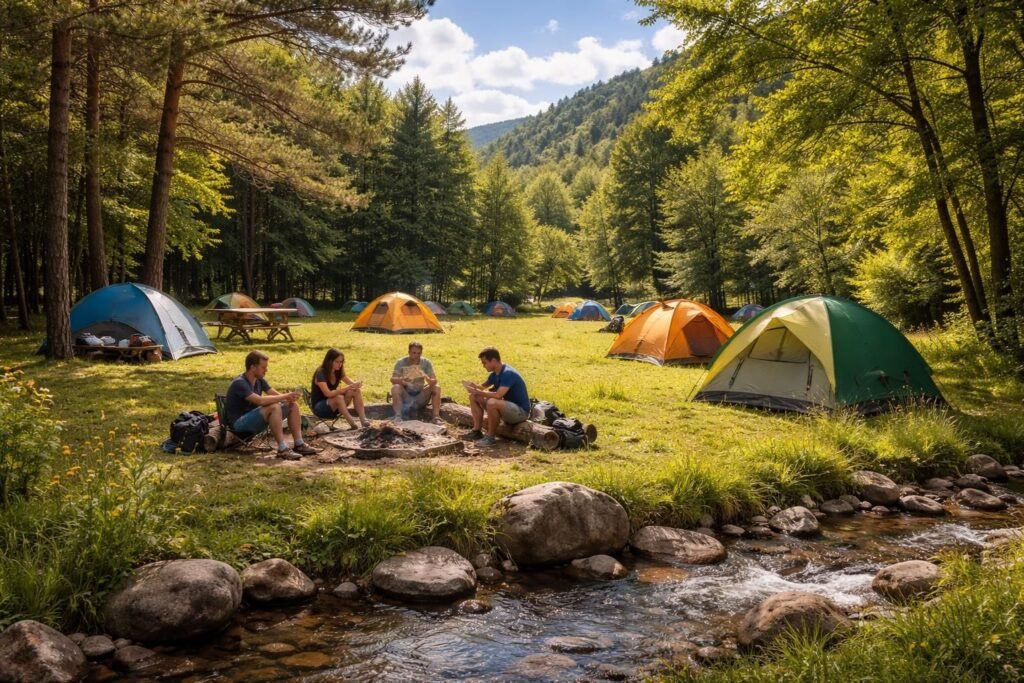 découvrez le camping ariège parc audinac les bains, un cadre naturel idéal pour des vacances en pleine nature avec piscine, activités pour toute la famille et hébergements confortables.