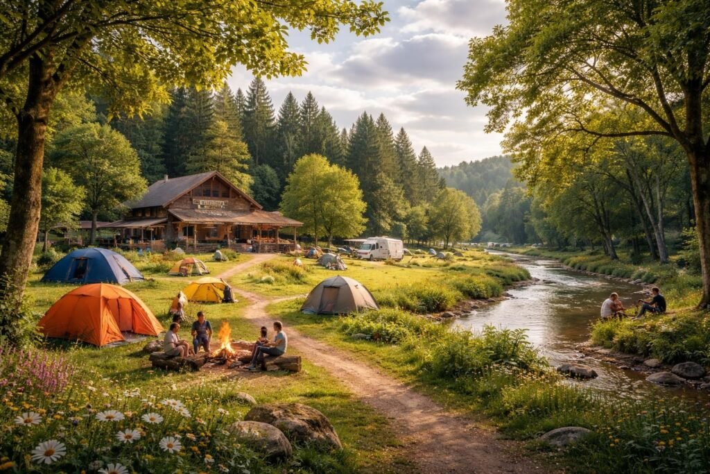 découvrez le camping de l'auberge : espace nature sabatoux, un lieu idéal pour profiter d'un séjour en pleine nature, entre détente et activités de plein air dans un cadre authentique et convivial.