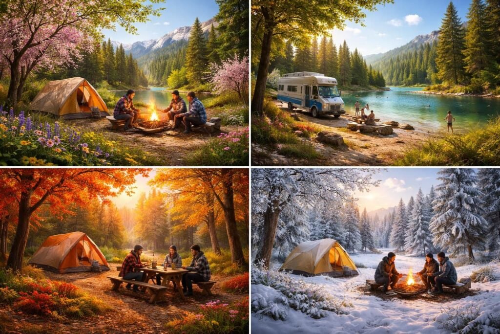 découvrez le camping oust et ses activités pour toutes les saisons. profitez d'un séjour agréable en pleine nature, été comme hiver, pour des vacances inoubliables.