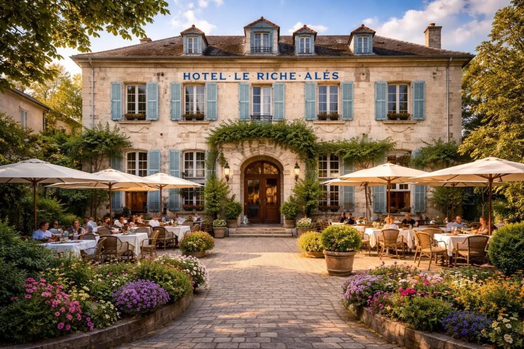 découvrez l'hôtel le riche à alès, un hôtel-restaurant alliant confort et convivialité au cœur de la ville. profitez d'un séjour agréable avec une cuisine savoureuse et un accueil chaleureux.