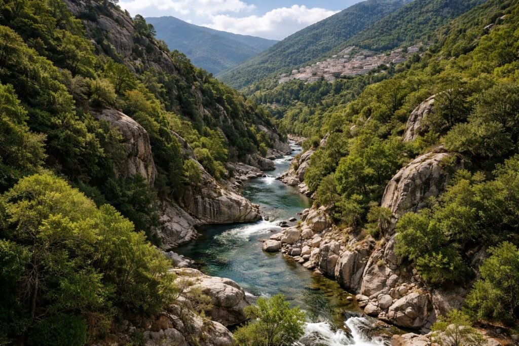 découvrez la boucle des gorges du prunelli, un parcours naturel spectaculaire, et explorez le charmant village de bastelica, riche en culture et traditions corses.