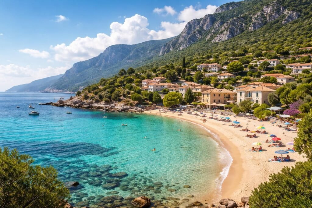 découvrez santa maria navarrese, un charmant village côtier en sardaigne, célèbre pour ses plages magnifiques, sa culture traditionnelle et ses paysages naturels à couper le souffle.