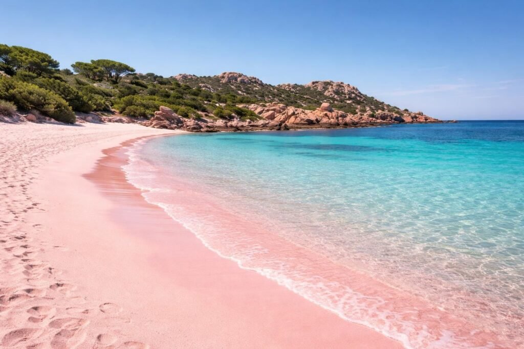découvrez spiaggia rosa en sardaigne, une plage unique aux sables roses, idéale pour des vacances inoubliables en pleine nature. explorez sardegnaturismo pour planifier votre visite.