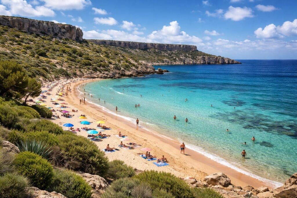 découvrez golden bay, une plage incontournable de malte, idéale pour des vacances de rêve entre sable doré et eaux cristallines.