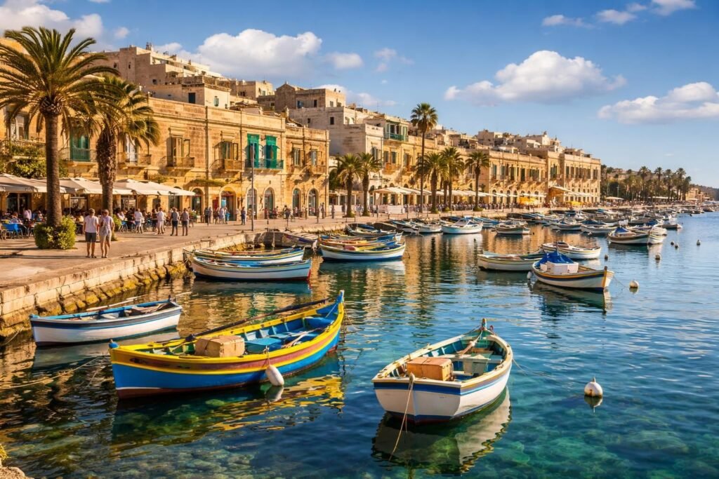 découvrez marsaskala, charmante ville portuaire du sud de malte, idéale pour une visite alliant détente, culture et paysages côtiers à couper le souffle.