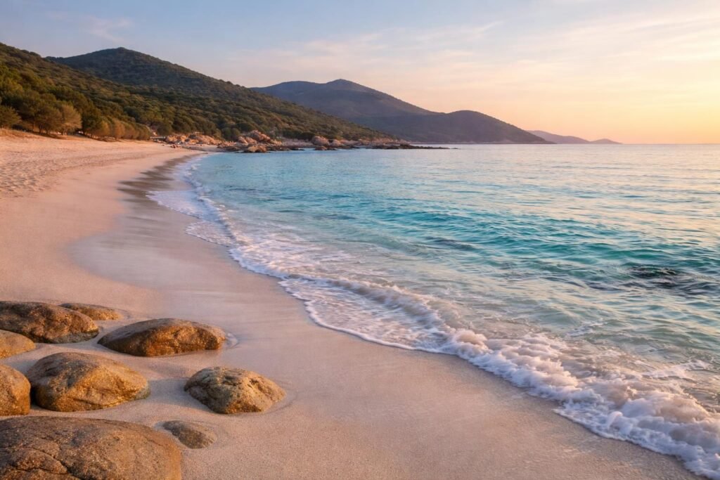 découvrez la plage d'argent en corse à mare sole pietrosella, un lieu paradisiaque aux eaux turquoise et au sable fin, idéal pour une escapade détente en méditerranée.