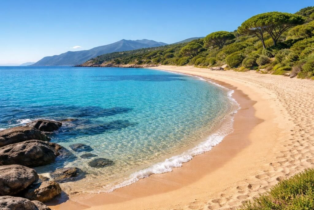 découvrez la plage du liamone, un havre de paix en corse avec ses eaux cristallines, son sable fin et son cadre naturel préservé, idéal pour la détente et les activités nautiques.