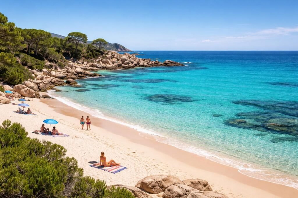 découvrez la spiaggia di piscinnì, une plage idyllique en sardaigne. explorez ses eaux cristallines et son cadre naturel exceptionnel avec sardegnaturismo, le site officiel du tourisme en sardaigne.