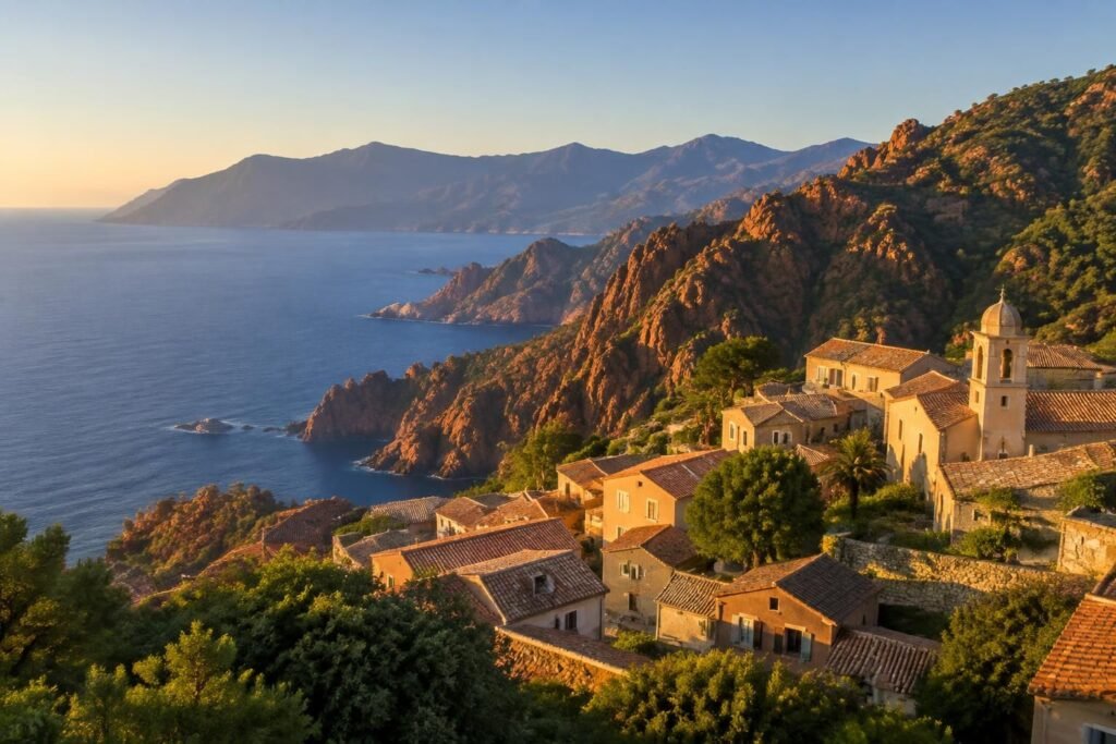 découvrez piana, village emblématique de corse, ses célèbres calanques classées à l’unesco et ses panoramas exceptionnels sur la méditerranée.